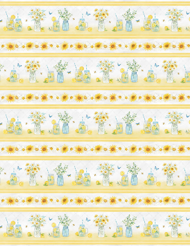 Zest for Life - Repeating Stripe Multi Yardage