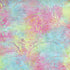 Pastel tropical floral Tonga batik fabric with watercolor leaves and flowers