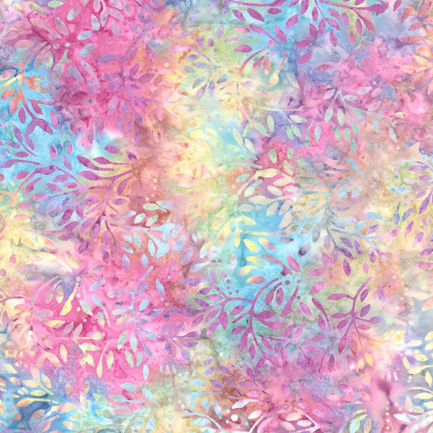 108" XTonga Vine Leaves Smile Batik Fabric by Timeless Treasures – hand-dyed vine pattern