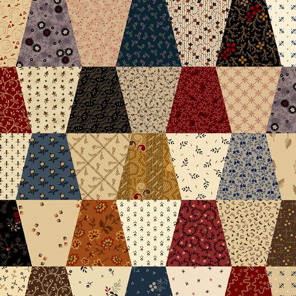 108 inch wide tumbler patchwork quilt backing fabric by Pam Buda for Marcus Fabrics