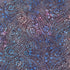 Blue and lavender floral paisley batik fabric with intricate botanical motifs by Wing and A Prayer Design for Timeless Treasures.