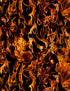 Black cotton fabric with realistic orange yellow flames