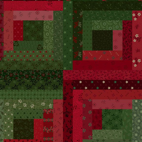 Convenience Cloth - Holiday Log Cabin Multi Yardage