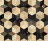 Black Sheep Cottons Stars Black quilting cotton fabric by Pam Buda for Marcus Fabrics featuring faux patchwork star blocks and hexagons in black, cream, taupe, and gray reproduction prints.