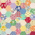 hexagon patchwork cotton fabric by Judie Rothermel for Marcus Fabrics in vintage colors