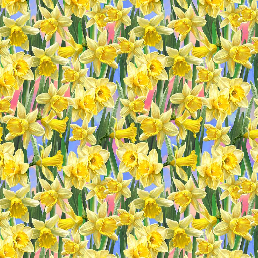 Just Hatched - Yellow Daffodil Yardage