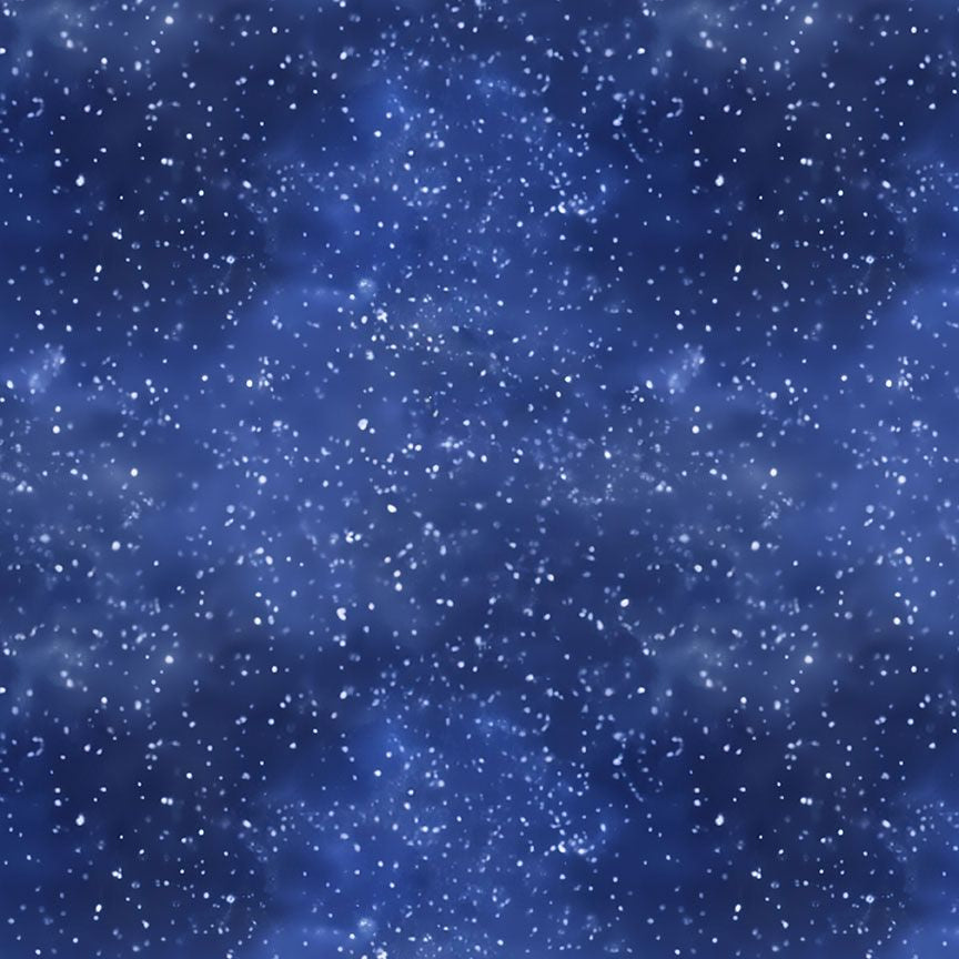 Winter Night Sky blue quilting cotton fabric by Dona Gelsinger for Timeless Treasures