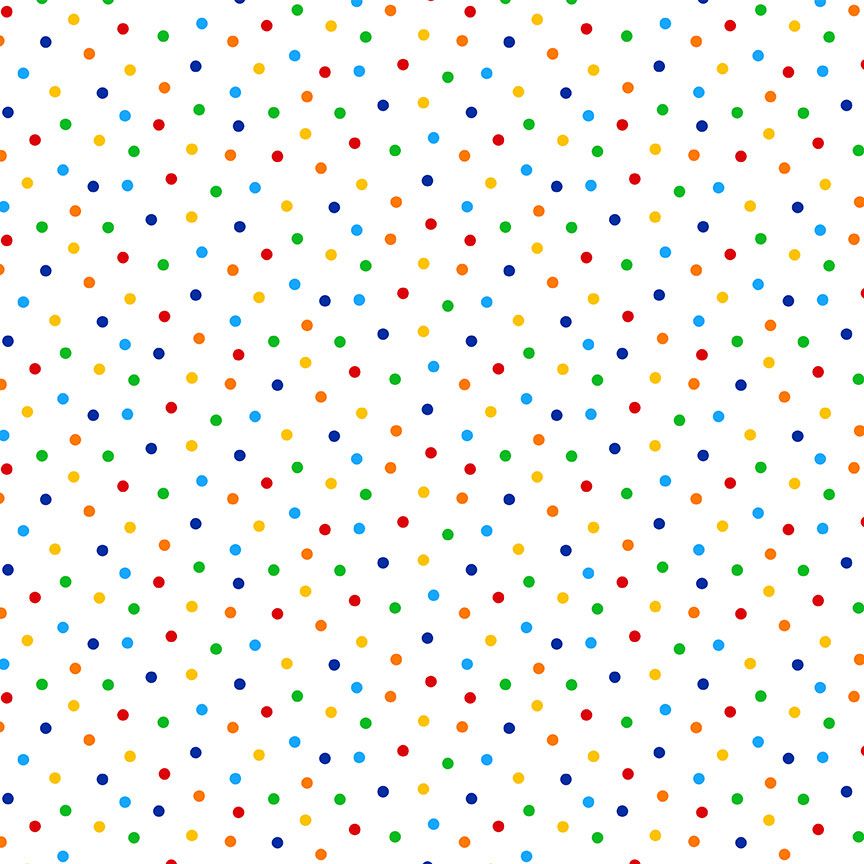 Elite Athlete - Lightbox - Polka Dots Confetti Yardage