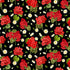 Scarlet Beauty - Geranium and Daisies Yardage