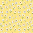 Yellow fabric with spaced white daisies from Bee & Bee Kind by Timeless Treasures