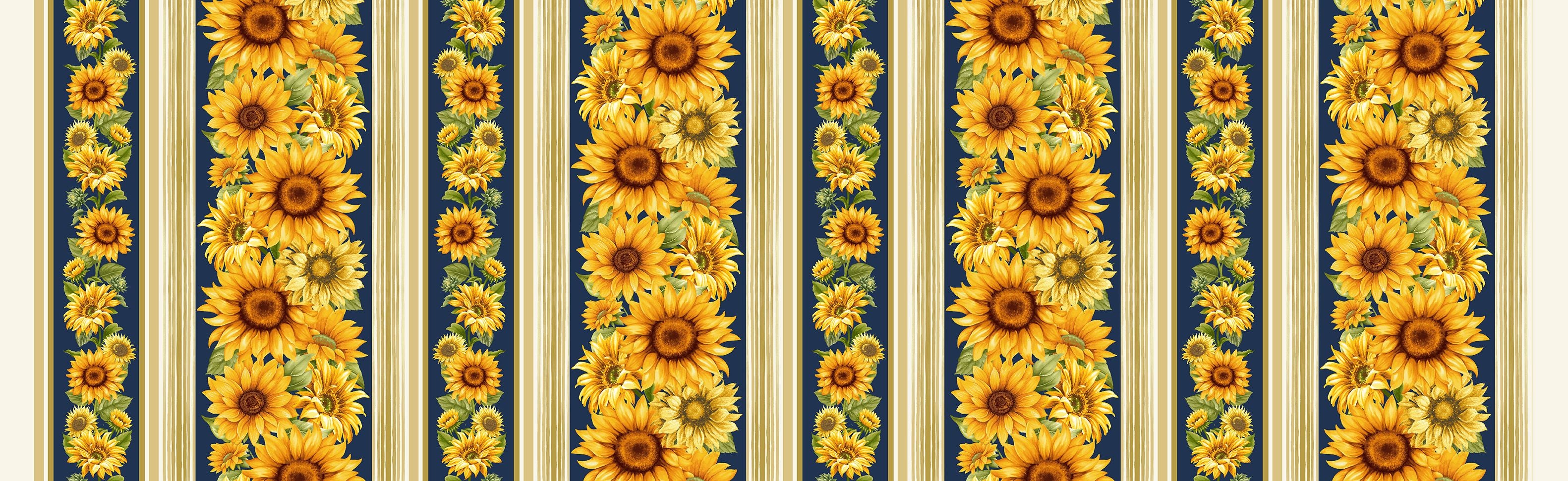Sunflower Farm - Sunflower 11" Stripes - Remnant