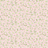 Strawberry blossom floral cotton fabric on soft pink background