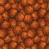 Elite Athlete Packed Basketball fabric featuring orange basketballs on cotton, ideal for sports quilts and sewing projects.