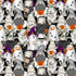Mummy gnomes Halloween quilting cotton fabric by Gail Cadden for Timeless Treasures