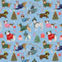 Tossed holiday dogs quilting cotton fabric by Timeless Treasures