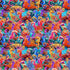 Underwater Paradise Sea Horses fabric featuring colorful seahorses swimming through vibrant coral reefs on premium digital cotton