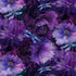Purple watercolor floral fabric with shimmering dragonflies by Timeless Treasures