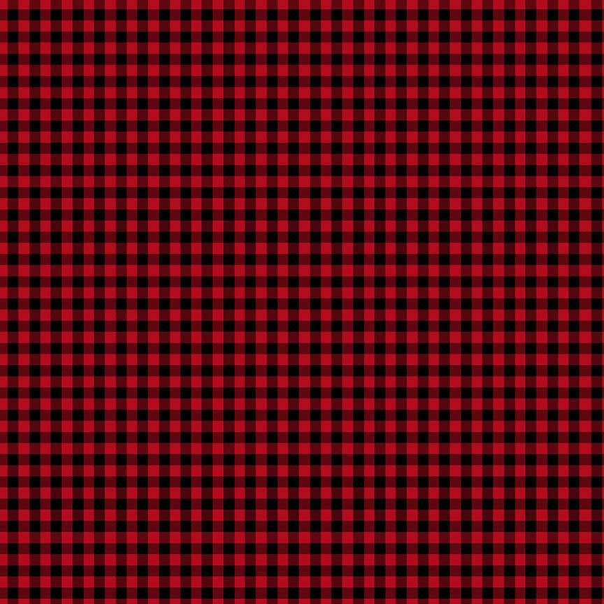 Check Plaid Red Yardage