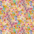Morning Floral fabric by Timeless Treasures featuring watercolor flowers, peacock feather accents, pastel peach, pink, lavender, aqua, and yellow tones on premium digitally printed cotton fabric.