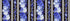 Blue and white peony floral 11-inch stripe fabric with gold metallic accents by Chong-a Hwang for Timeless Treasures.