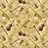 Classical Music - Symphony Instruments Metallic Yardage