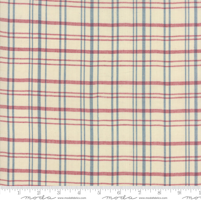 Vive La France Wovens - Rouge Indigo Plaid Yardage