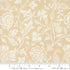 Agatha Road Floral Smoke Quilt Back Fabric by Fig Tree Co. for Moda Fabrics featuring a cream floral vine pattern on a warm smoke-beige background.