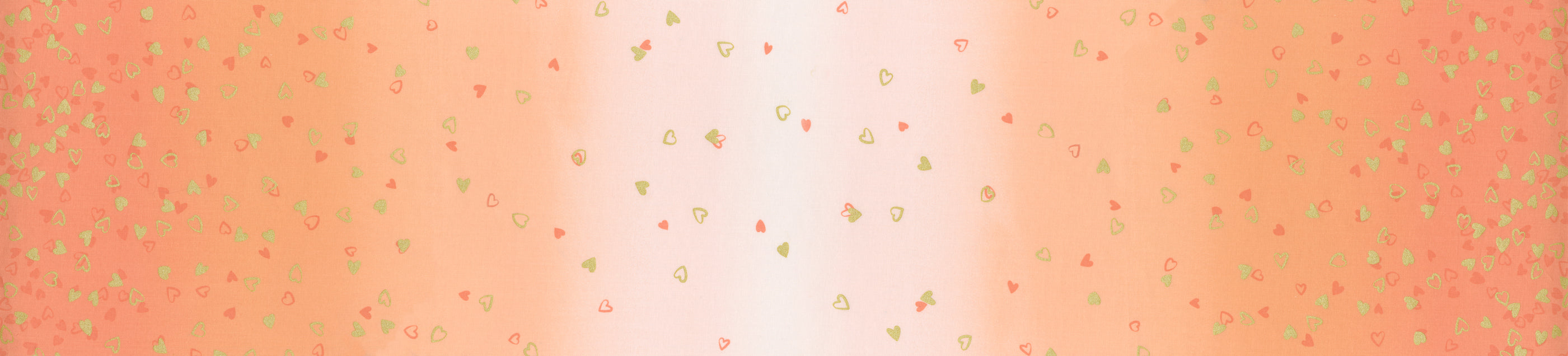 I Heart Ombre Metallic - Coral Yardage