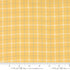 Summer Solstice Wovens Windowpane Afternoon yellow woven cotton fabric featuring a white and pale blue windowpane plaid by Pieces To Treasure for Moda Fabrics.