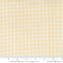 Summer Solstice Wovens Checks Afternoon woven cotton fabric featuring a delicate golden yellow check pattern on a white background by Pieces To Treasure for Moda Fabrics.