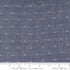 Summer Solstice Wovens Dobby Texture Dark Blue woven cotton fabric featuring a rich navy blue background with subtle woven dobby texture by Pieces To Treasure for Moda Fabrics.