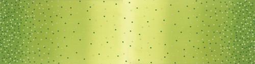 Lime green ombre fabric with metallic gold confetti dots by Vanessa Christenson for Moda Fabrics