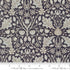 Morris Muse Triple Net Florals Twilight quilting cotton by Barbara Brackman for Moda Fabrics featuring ivory floral vines, tulips, and botanical scrollwork on a rich twilight blue background.