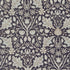 Morris Muse Triple Net Florals Twilight quilting cotton by Barbara Brackman for Moda Fabrics featuring ivory floral vines, tulips, and botanical scrollwork on a rich twilight blue background.