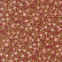 Morris Muse Clover Russet quilting cotton by Barbara Brackman for Moda Fabrics featuring delicate blush clover blossoms, tiny white flowers, and trailing botanical vines on a warm russet background.