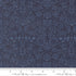 Morris Muse Sunflower Damask Twilight quilting cotton by Barbara Brackman for Moda Fabrics featuring an intricate William Morris-inspired damask with stylized sunflowers, grapes, scrolling vines, and botanical motifs in tone-on-tone twilight blue.