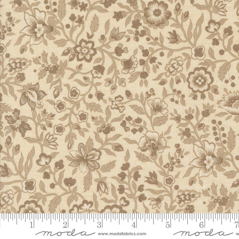 Sacre Bleu Jardinage Florals Pearl fabric by French General for Moda.