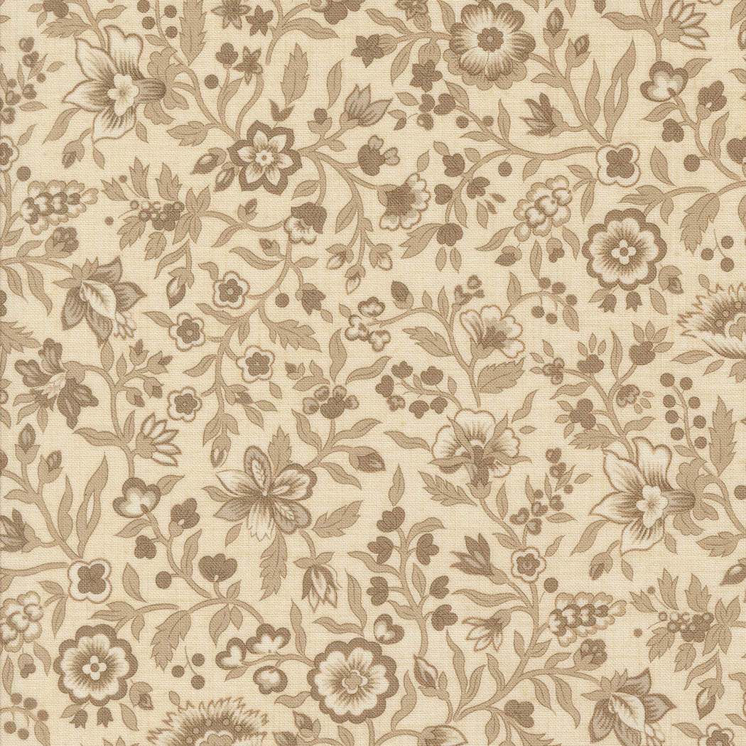 Sacre Bleu Jardinage Florals Pearl fabric by French General for Moda