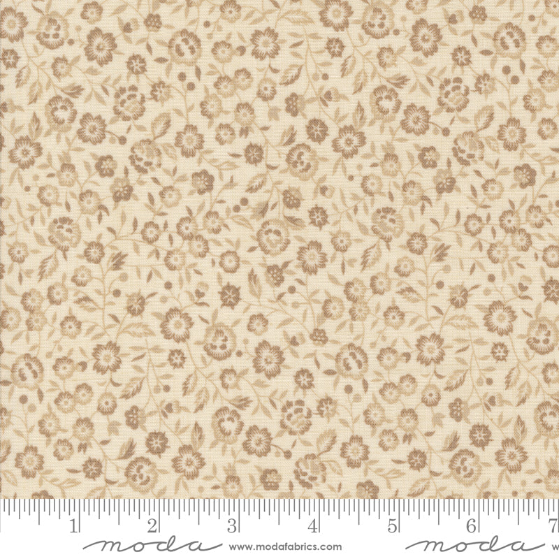 Sacre Bleu Renoncule Florals Pearl fabric by French General for Moda