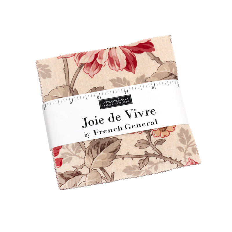 Joie De Vivre charm pack French General Moda Fabrics 5 inch quilt squares bundle