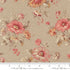 Vintage floral quilting cotton fabric with delicate blush floral bouquets on soft roche neutral background by French General for Moda Fabrics
