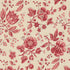 Vintage floral quilting cotton fabric with red floral vines on pearl cream background by French General for Moda Fabrics