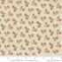 Neutral floral blender quilting cotton fabric with delicate taupe botanical sprigs on pearl background by French General for Moda Fabrics
