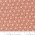 Cream floral vine quilting cotton fabric on warm clay pink background by French General for Moda Fabrics