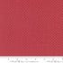 Tiny cream ring pattern quilting cotton fabric on rouge red background by French General for Moda Fabrics