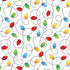 White cotton fabric with colorful holiday light strings – Country Christmas Holly Jolly Lights 14010-09 by Kanvas Studio for Benartex.