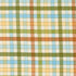 Animal Park Fun Checks Iguana fabric by Stacy Iest Hsu for Moda Fabrics featuring a colorful plaid design in green, blue, gold, rust, and cream on premium cotton.