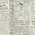 Modern Background Paper - Newsprint Cream Black Yardage