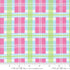 A close-up of Sherbet Sunshine Plaid Petal Pink Flannel Fabric by Corey Yoder for Moda Fabrics, featuring a soft plaid design in pink, green, blue, and white on cozy cotton flannel.