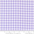 Sherbet Sunshine Flannel Gingham Lavender fabric by Corey Yoder of Coriander Quilts for Moda Fabrics featuring lavender and white check pattern.
